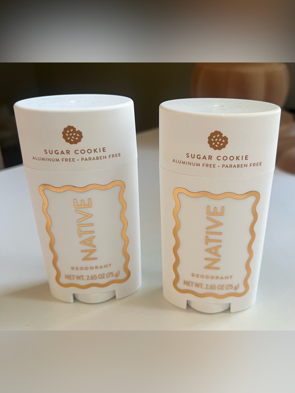 Native Limited Edition Sugar Cookie Aluminum Free Deodorant X’s 2 Sticks